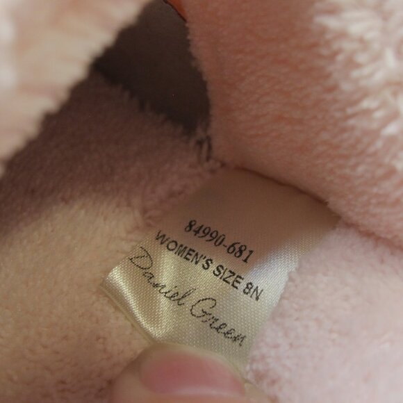 Daniel Green Addie slip-on slipper in pink 8N - Picture 12 of 14